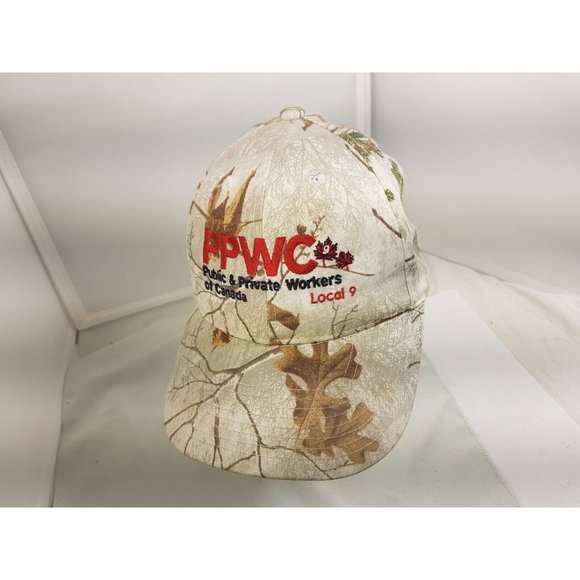 PPWC UNION Public Private Trucker Hat Strapback Baseball Camo Canada Local 9 - Picture 3 of 10
